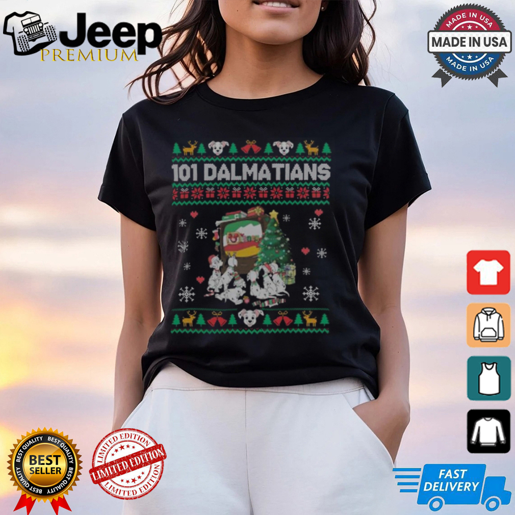101 Dalmatians Watching TV Ugly Christmas Shirt 101 Dalmatians Watching TV Ugly Christmas Shirt