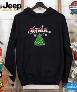 Alabama Crimson Tide Bama Christmas tree snow shirt 2 Alabama Crimson Tide Bama Christmas tree snow shirt 3