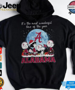 Alabama Crimson Tide It The Most Wonderful Time Of The Year Peanut Characters Christmas Shirt 3 Alabama Crimson Tide It The Most Wonderful Time Of The Year Peanut Characters Christmas Shirt 4