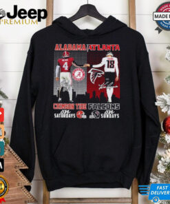 Alabama Crimson Tide On Saturdays X Atlanta Falcons On Sundays Shirt Milroe And Cousins 4