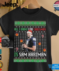 All I Want For Christmas Is Sam Hartman Christmas Ugly Shirt All I Want For Christmas Is Sam Hartman Christmas Ugly Shirt