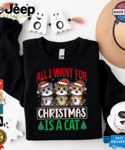 All i want for christmas is a cat shirt All i want for christmas is a cat shirt