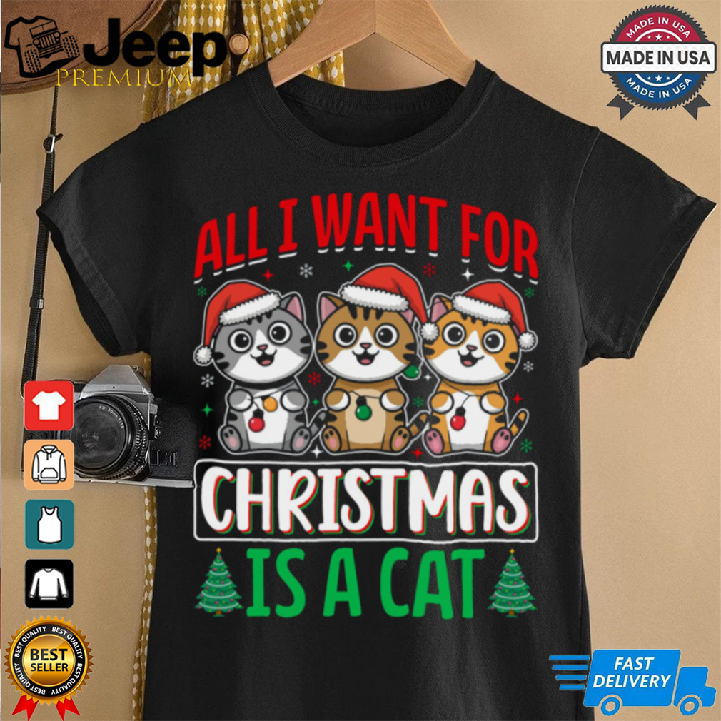 All i want for christmas is a cat shirt All i want for christmas is a cat shirt