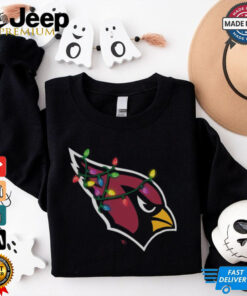 Arizona Cardinals Primary Logo Holiday Lights T Shirt
