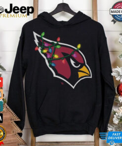 Arizona Cardinals Primary Logo Holiday Lights T Shirt 2 Arizona Cardinals Primary Logo Holiday Lights T Shirt 3