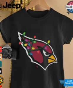 Arizona Cardinals Primary Logo Holiday Lights T Shirt 3 Arizona Cardinals Primary Logo Holiday Lights T Shirt 4