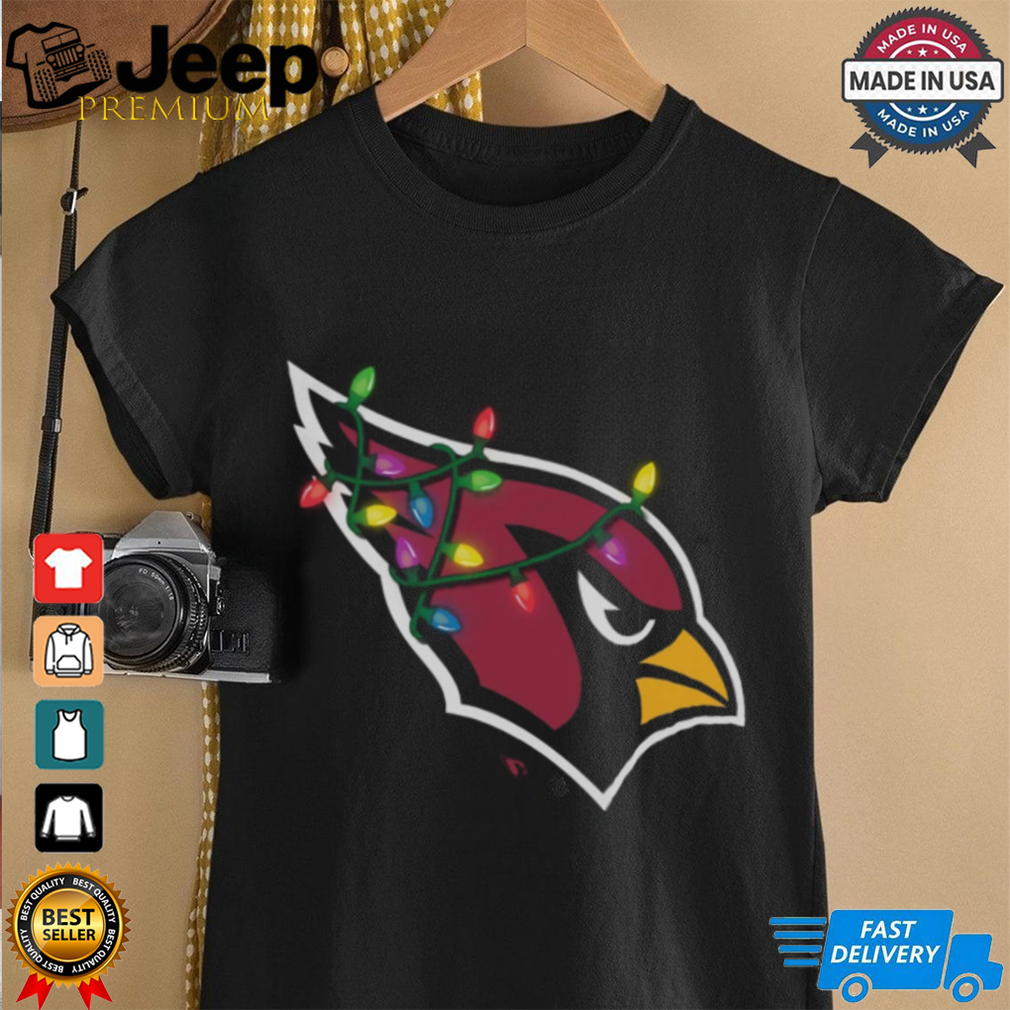 Arizona Cardinals Primary Logo Holiday Lights T Shirt Arizona Cardinals Primary Logo Holiday Lights T Shirt