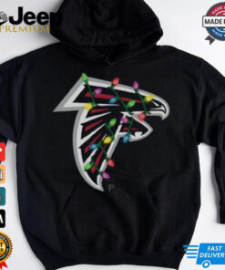 Atlanta Falcons Primary Logo Holiday Lights T Shirt Atlanta Falcons Primary Logo Holiday Lights T Shirt