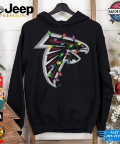 Atlanta Falcons Primary Logo Holiday Lights T Shirt 2 Atlanta Falcons Primary Logo Holiday Lights T Shirt 3