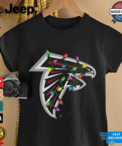 Atlanta Falcons Primary Logo Holiday Lights T Shirt 3 Atlanta Falcons Primary Logo Holiday Lights T Shirt 4