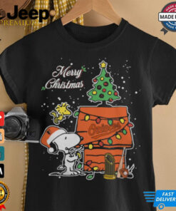 Baltimore Orioles Merry Christmas With Snoopy Baby T Shirt