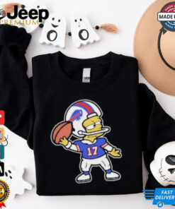 Bart Simpson Josh Allen Buffalo Bills player helmet t shirt Bart Simpson Josh Allen Buffalo Bills player helmet t shirt