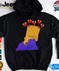 Bart Simpson sad cartoon vintage shirt