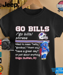 Billy Buffalo Bills GO BILLS Definition Shirt