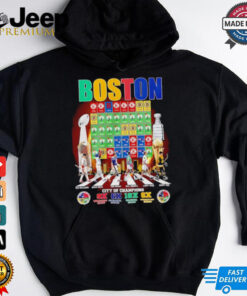 Boston City of Champions Abbey Road signatures shirt