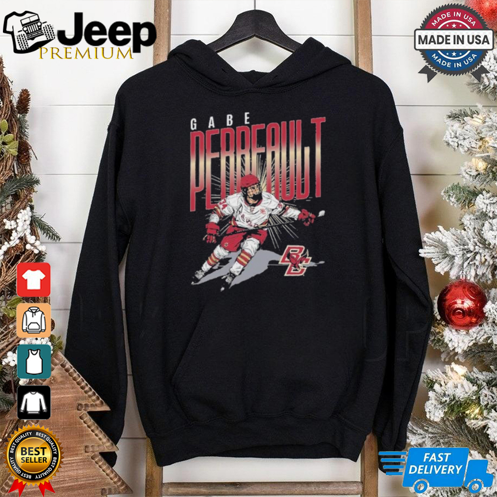 Boston College Hockey T Shirt GABE PERRAULT Boston College Hockey T Shirt GABE PERRAULT