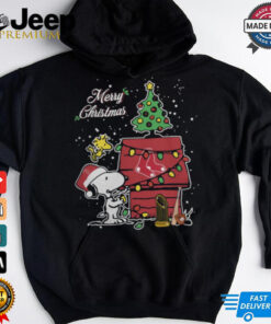 Boston Red Sox Merry Christmas With Snoopy Baby T Shirt 3