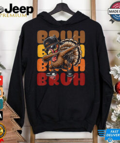 Bruh Turkey Dabbing Cool Turkey Thanksgiving Dance Shirt