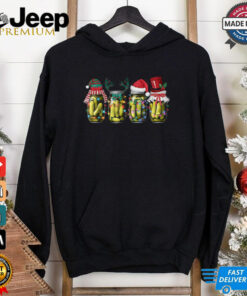Canned Pickles Christmas  Retro Pickle Santa Elf Reindeer Shirt