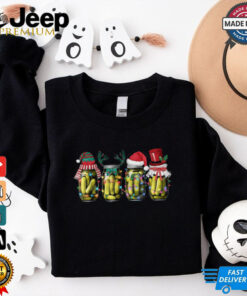 Canned Pickles Christmas  Retro Pickle Santa Elf Reindeer Shirt