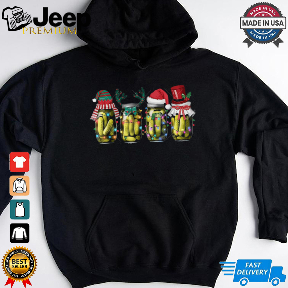 Canned Pickles Christmas Retro Pickle Santa Elf Reindeer Shirt Canned Pickles Christmas Retro Pickle Santa Elf Reindeer Shirt