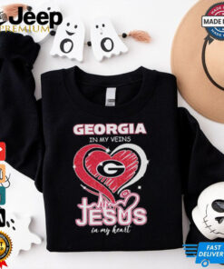 Georgia Bulldogs Football In My Veins Jesus In My Heart Shirt 2 Georgia Bulldogs Football In My Veins Jesus In My Heart Shirt 3