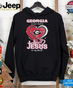 Georgia Bulldogs Football In My Veins Jesus In My Heart Shirt 3 Georgia Bulldogs Football In My Veins Jesus In My Heart Shirt 4