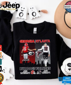 Georgia Bulldogs On Saturdays X Atlanta Falcons On Sundays Shirt Beck And Cousins Georgia Bulldogs On Saturdays X Atlanta Falcons On Sundays Shirt Beck And Cousins