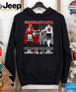 Georgia Bulldogs On Saturdays X Atlanta Falcons On Sundays Shirt Beck And Cousins 4