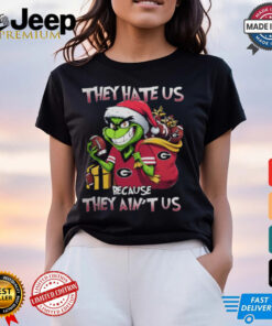 Georgia Bulldogs X Grinch They Hate Us Because They Ain’t Us Christmas Shirt Georgia Bulldogs X Grinch They Hate Us Because They Ain’t Us Christmas Shirt