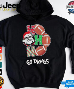 Georgia Bulldogs ho ho ho go dawgs Christmas shirt 3