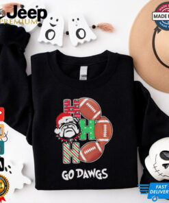 Georgia Bulldogs ho ho ho go dawgs Christmas shirt 4