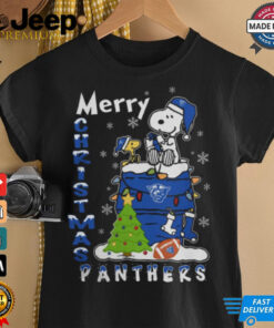 Georgia State Panthers Snoopy And Woodstock Merry Christmas Shirt