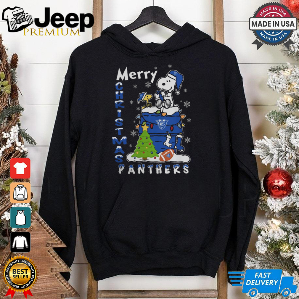 Georgia State Panthers Snoopy And Woodstock Merry Christmas Shirt Georgia State Panthers Snoopy And Woodstock Merry Christmas Shirt