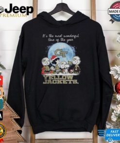 Georgia Tech Yellow Jackets It The Most Wonderful Time Of The Year Peanut Characters Christmas Shirt