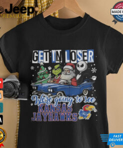 Get In Loser We_re Going To See Kansas Jayhawks Grinch Shirt