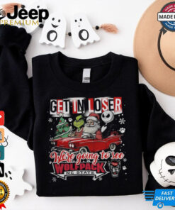 Get In Loser We_re Going To See NC State Wolfpack Grinch Shirt Get In Loser We_re Going To See NC State Wolfpack Grinch Shirt