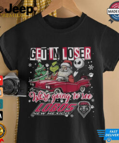 Get In Loser We_re Going To See New Mexico Lobos Grinch Shirt