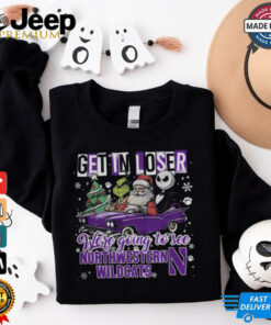 Get In Loser We_re Going To See Northwestern Wildcats Grinch Shirt Get In Loser We_re Going To See Northwestern Wildcats Grinch Shirt