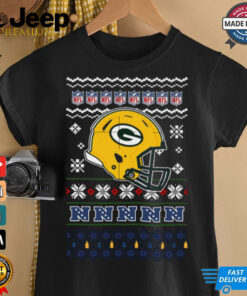 Green Bay Packers NFL football Christmas helmet shirt