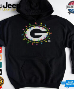 Green Bay Packers Primary Logo Holiday Lights T Shirt