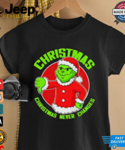 Grinch Boy Christmas never changes shirt 3