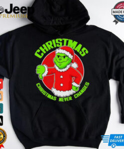 Grinch Boy Christmas never changes shirt 4