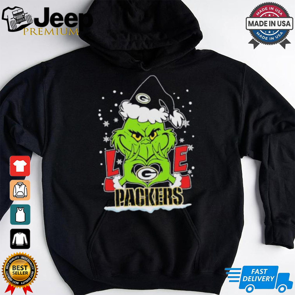 Grinch Hand Love Green Bay Packers Christmas Shirt Grinch Hand Love Green Bay Packers Christmas Shirt
