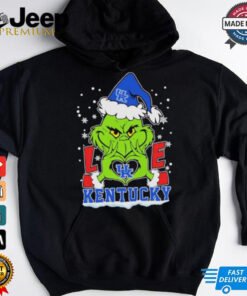 Grinch Hand Love Kentucky Wildcats Christmas Shirt