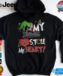 Grinch Hand My Chicago White Sox Stole My Heart Christmas 2024 Shirt