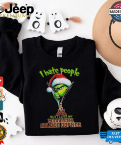 Grinch Santa Hat I Hate People But I Love My Minnesota Golden Gophers Christmas Logo Shirt Grinch Santa Hat I Hate People But I Love My Minnesota Golden Gophers Christmas Logo Shirt