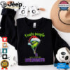 Grinch Santa Hat I Hate People But I Love My Northwestern Wildcats Christmas Logo Shirt