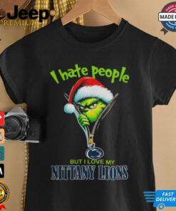 Grinch Santa Hat I Hate People But I Love My Penn State Nittany Lions Christmas Logo Shirt 2 Grinch Santa Hat I Hate People But I Love My Penn State Nittany Lions Christmas Logo Shirt 3