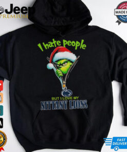 Grinch Santa Hat I Hate People But I Love My Penn State Nittany Lions Christmas Logo Shirt 3 Grinch Santa Hat I Hate People But I Love My Penn State Nittany Lions Christmas Logo Shirt 4